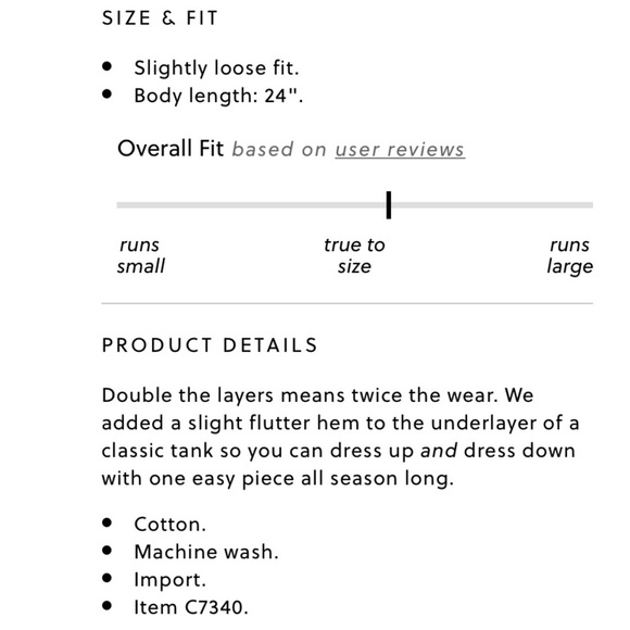 J Crew Double-hem tank top. Size Small - Picture 8 of 8